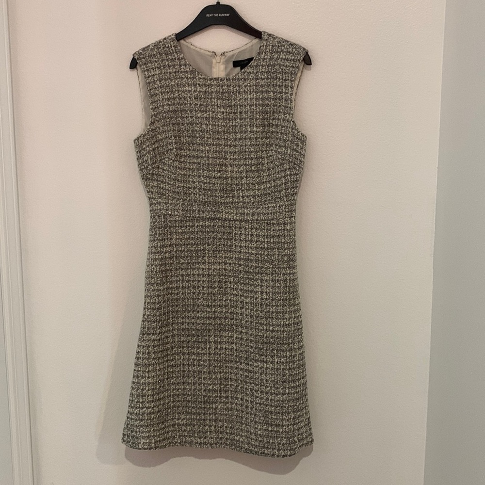 J. Crew Grey Tweed Dress